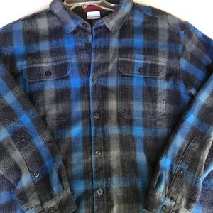 Columbia men’s XL lined plaid shirt